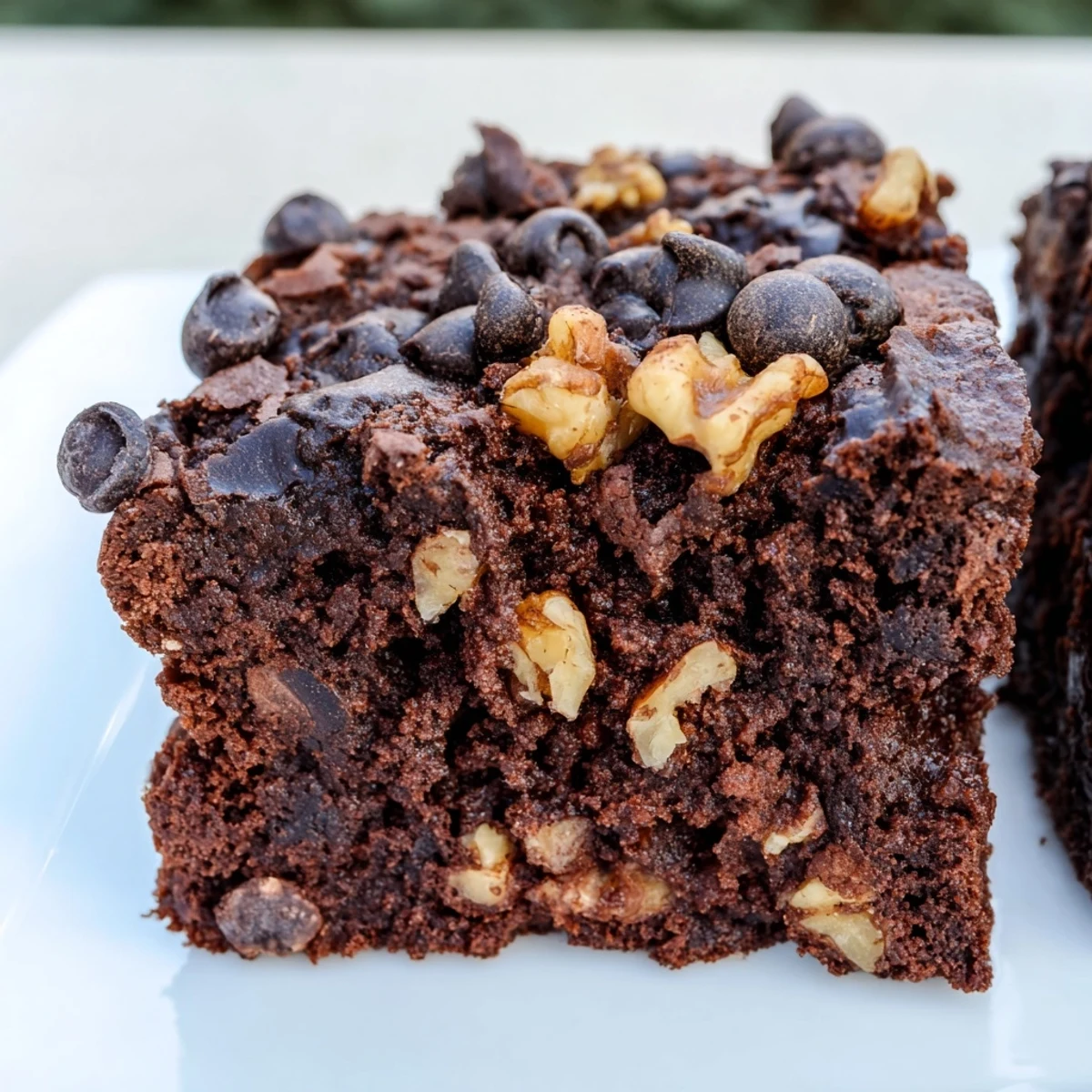 Fudgy Gluten Free Almond Flour Brownies cut into squares with cracked tops, ready to serve.
