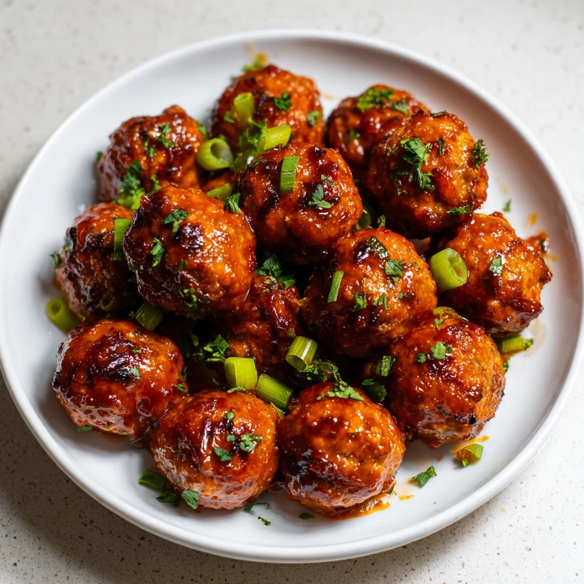 Golden brown Touchdown Buffalo Chicken Meatballs arranged on a baking sheet, ready to be tossed in spicy buffalo sauce for game day.