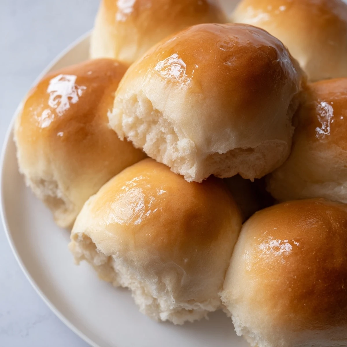 Warm, fluffy Best Vegan Dinner Rolls with a soft crumb served fresh from the oven, perfect alongside a hearty vegan dinner or soup.