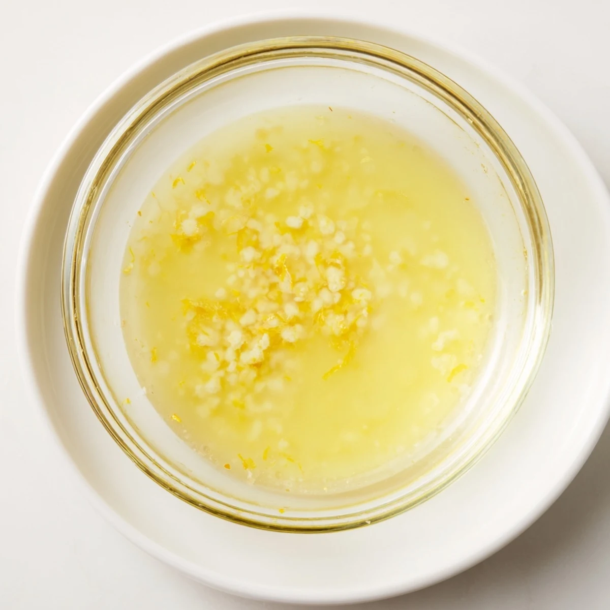 Freshly squeezed lemon juice and Dijon mustard emulsify into a creamy, tangy Lemon Dijon Dressing drizzled over a crisp green salad.