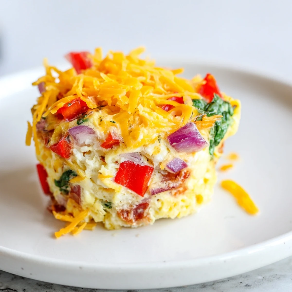 A batch of Best Frittata Egg Muffins arranged in a muffin tin, ready for breakfast.