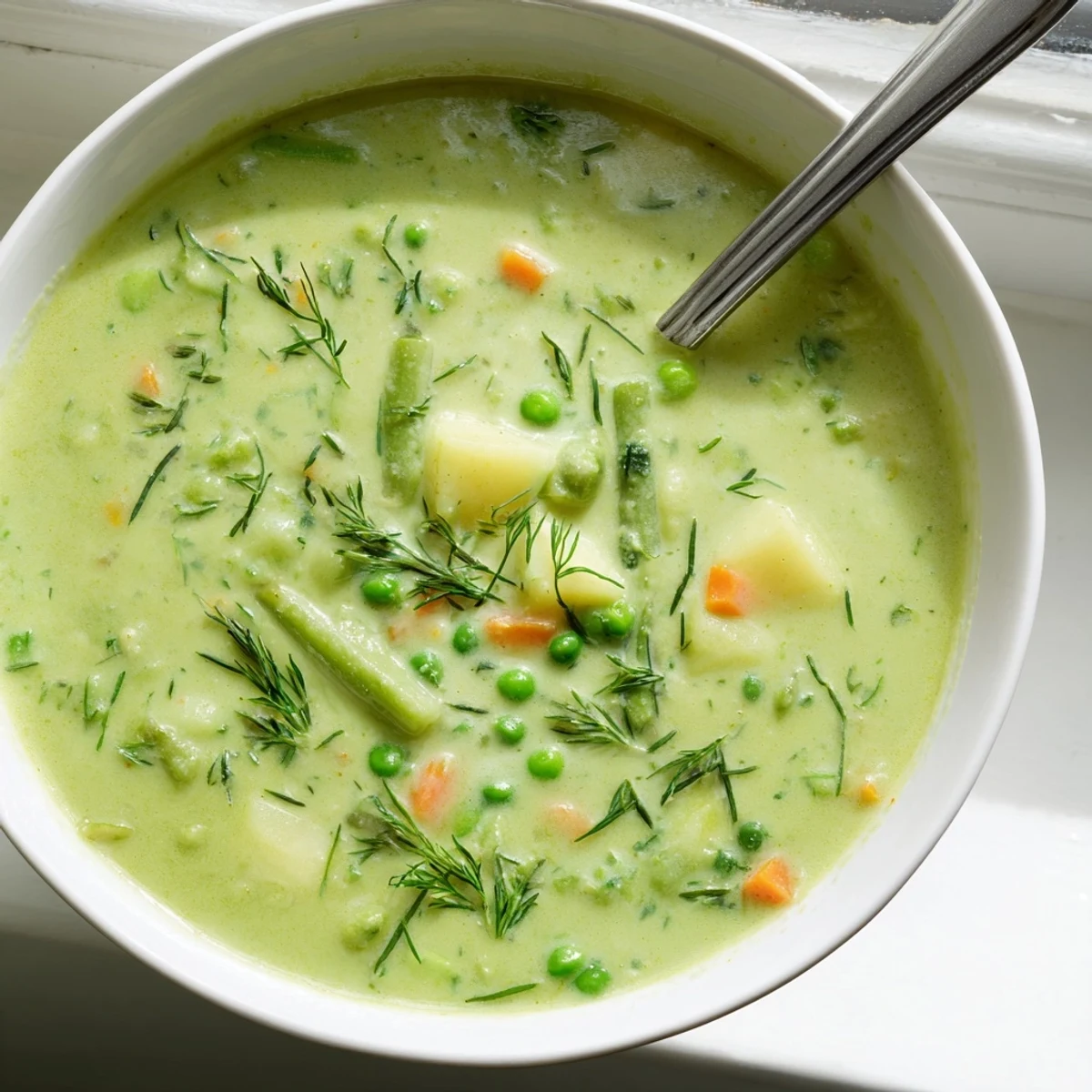 Creamy Spring Vegetable Soup