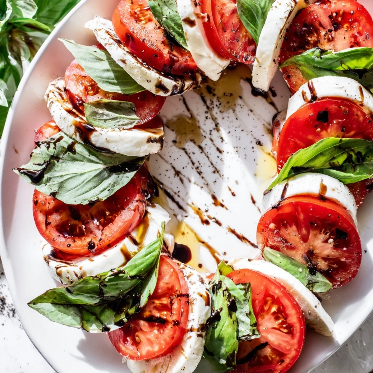 Christmas Candy Cane Caprese