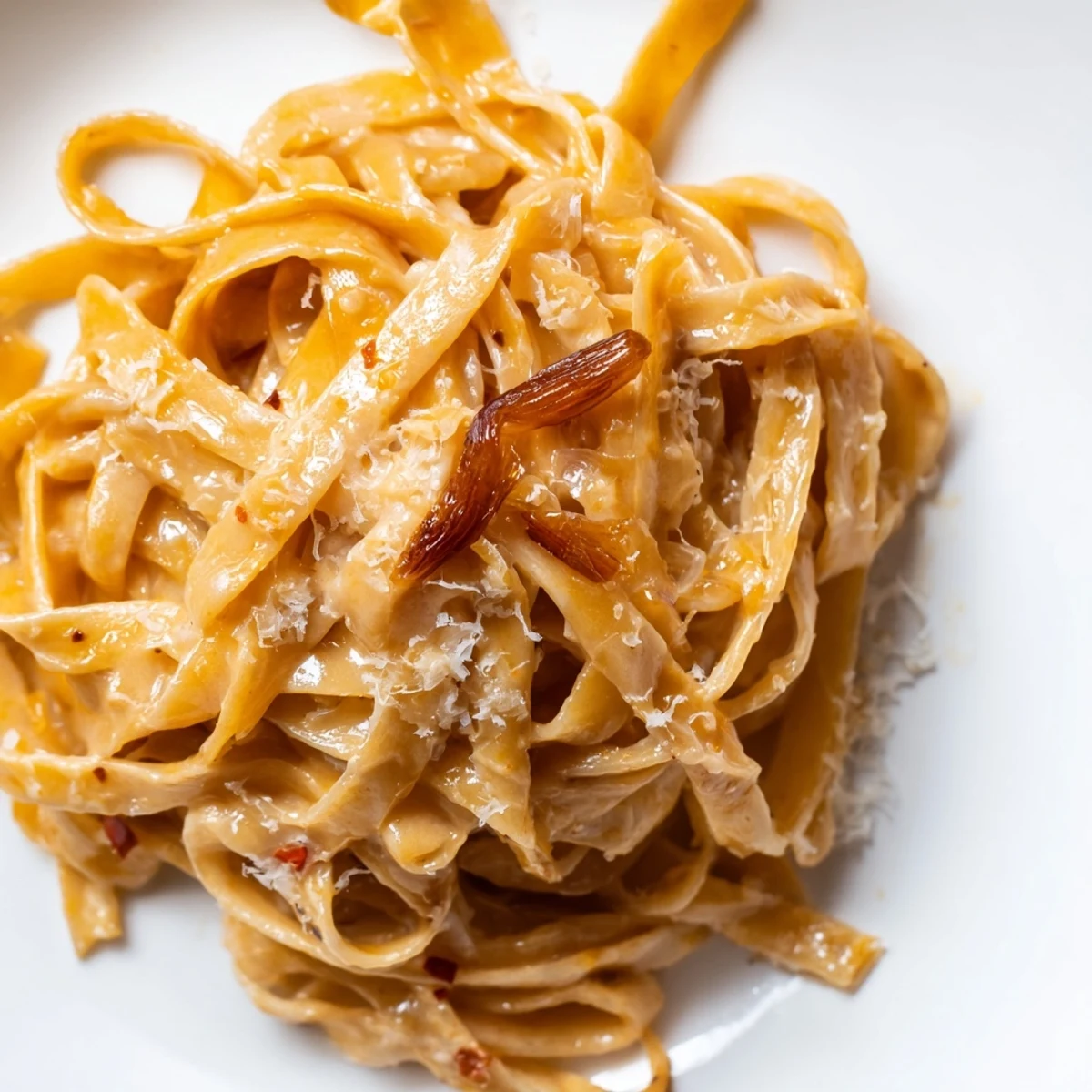 Sweet Heat Caramelized Onion Fettuccine