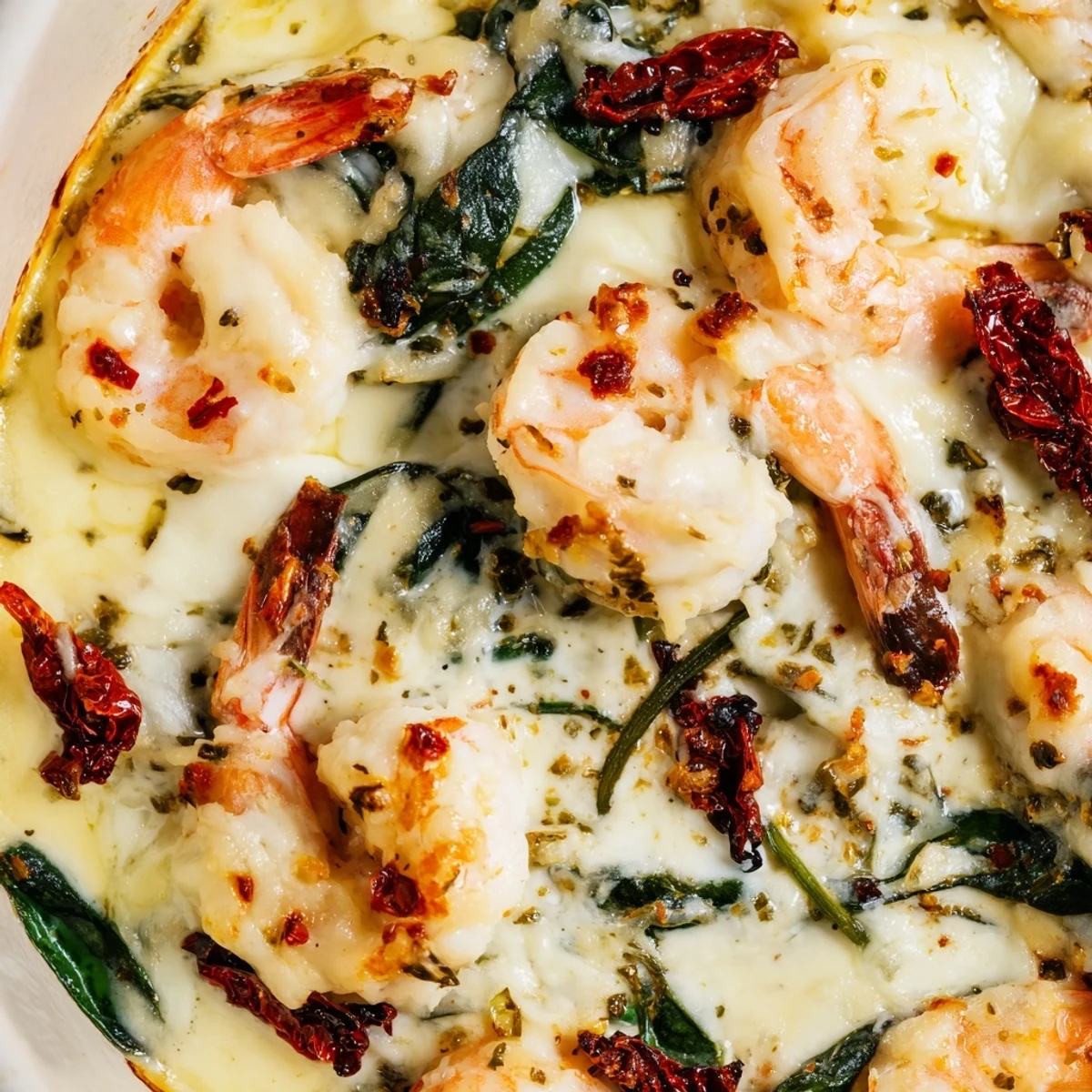 Low Carb Shrimp Tuscan Bake