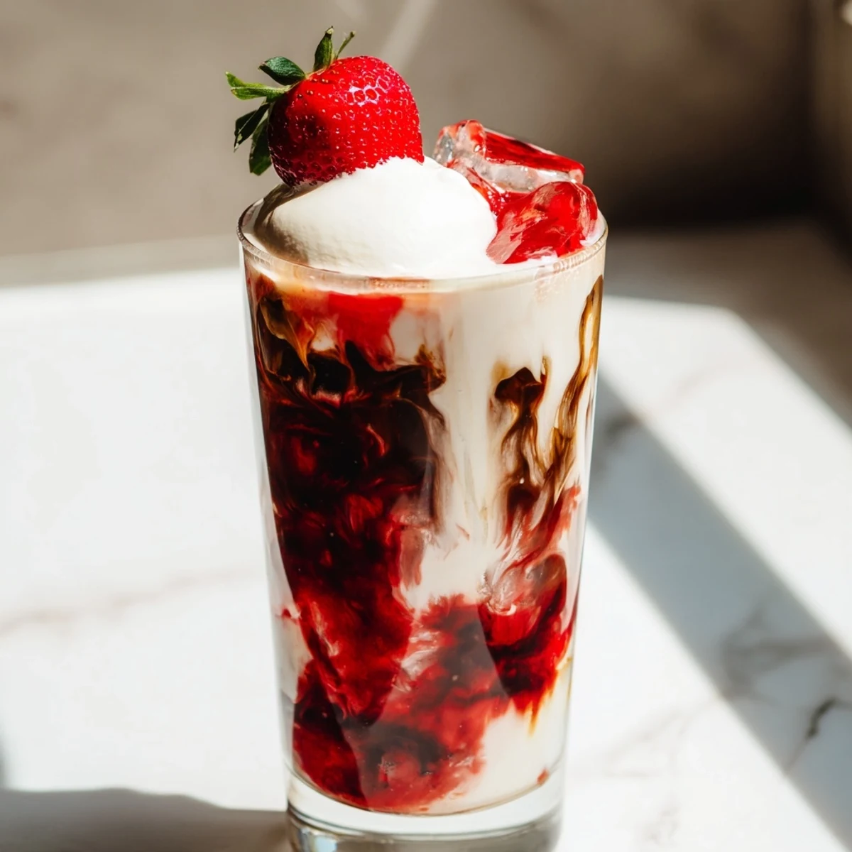 Strawberry Cream Cold Latte