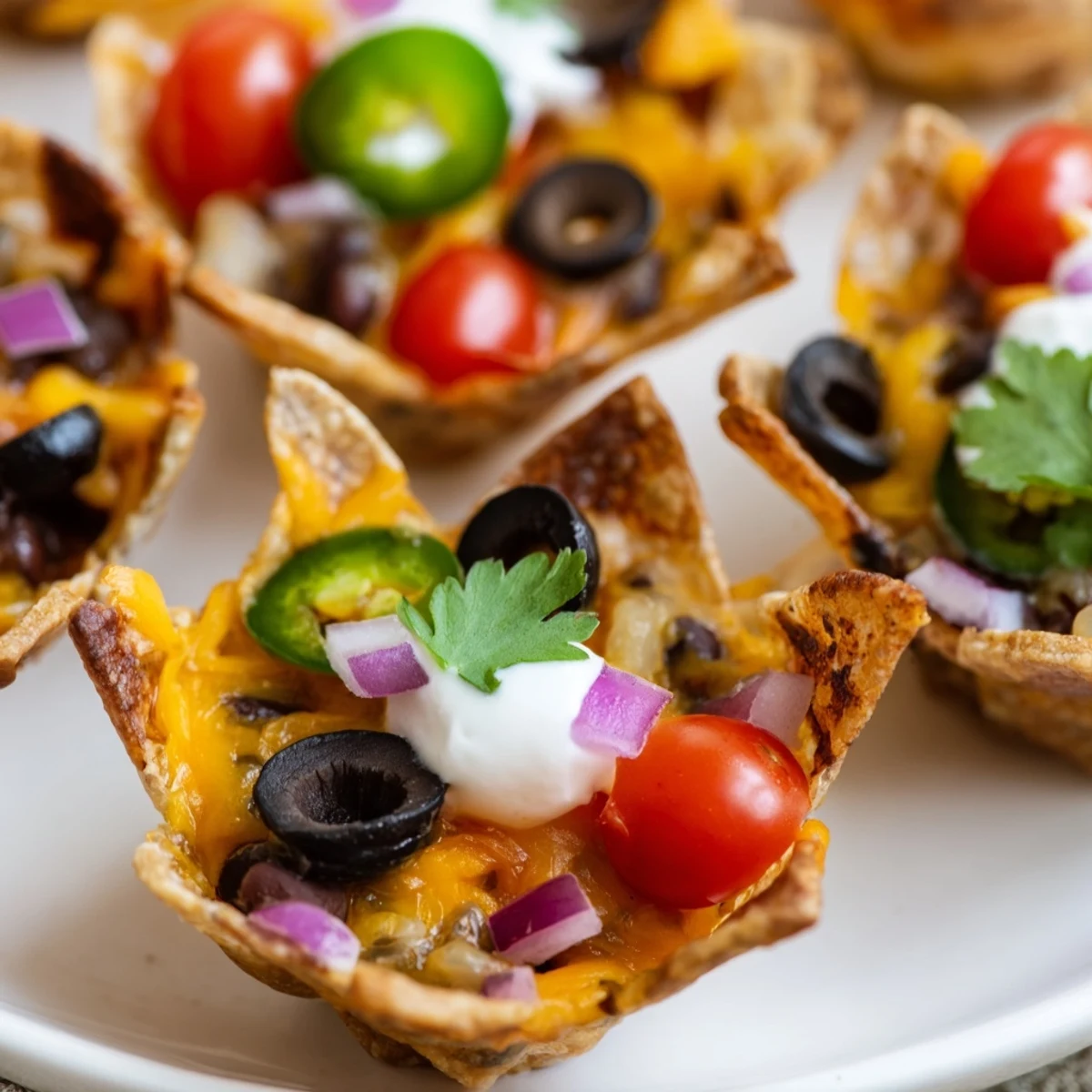 Cheesy Nacho Cups Game Day