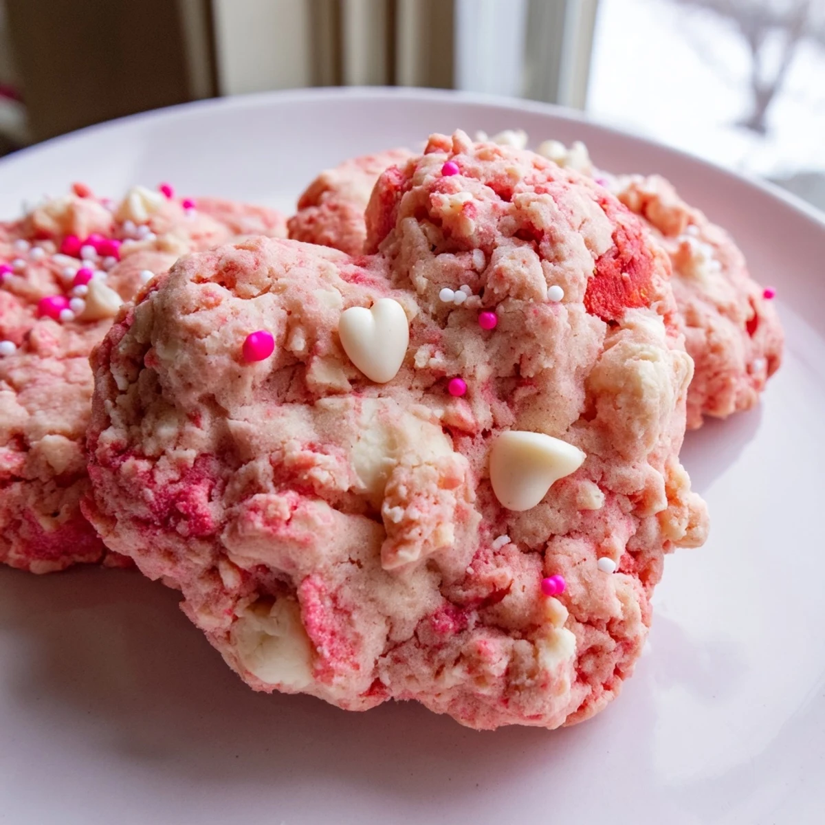 Valentine Strawberry Cookies