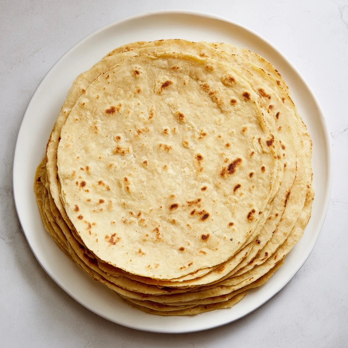 Homemade sweet potato cassava tortillas cooking in a skillet with light golden brown spots