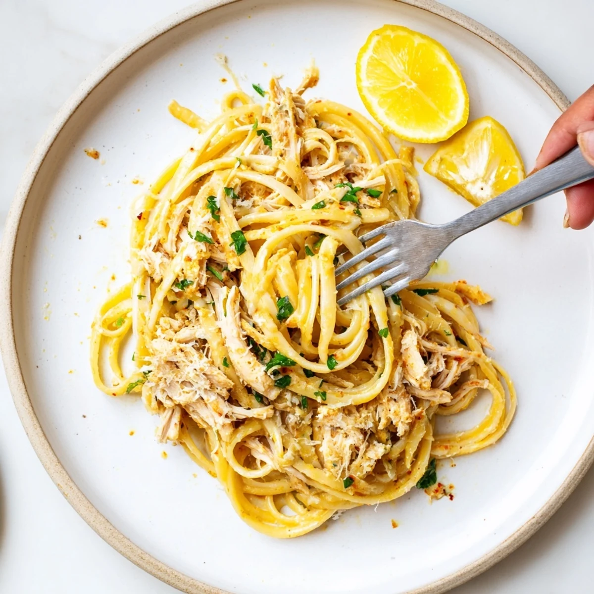 Warm Cowboy Butter Pasta recipe glistening in buttery garlic sauce, ready to serve