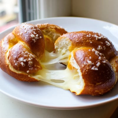 Mozzarella Stuffed Soft Pretzels